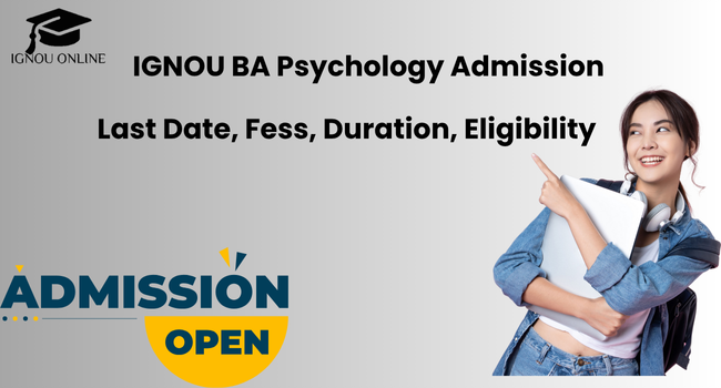 IGNOU BA Psychology Admission
