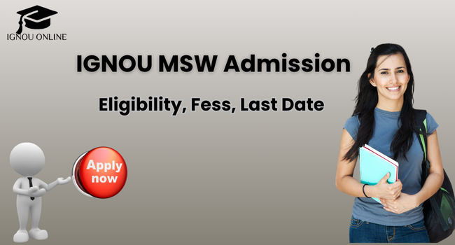 IGNOU MSW Admission